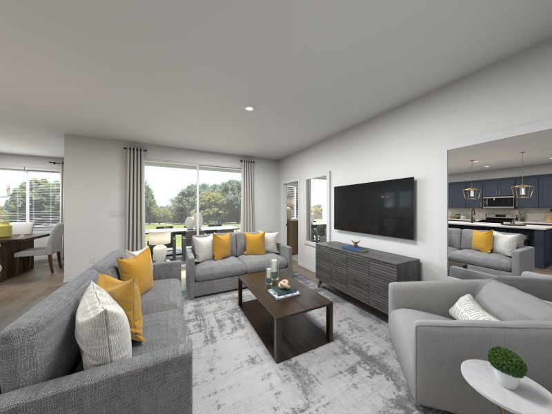 Furnished interior view inside a new home in , Apopka (Image 5).