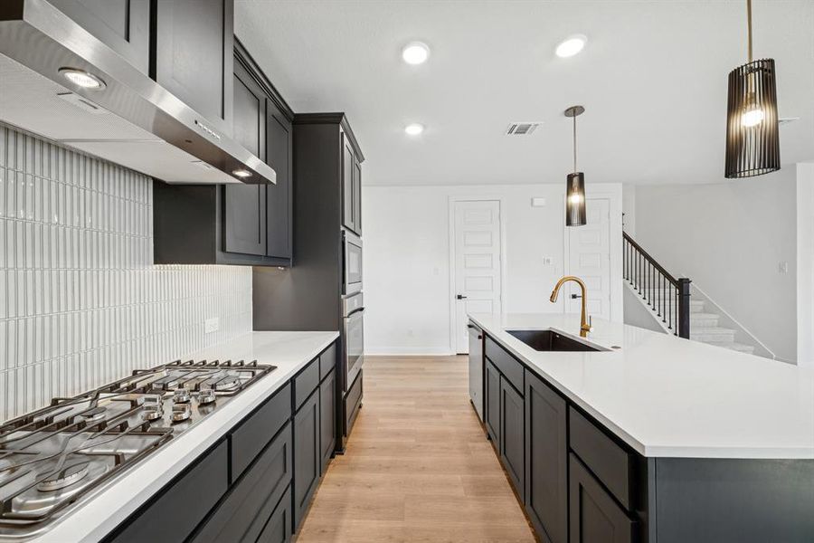 Furnished interior view inside a new home in Karis - Village Series, Crowley (Image 6). Furnished interior view inside a new home in Karis - Village Series, Crowley (Image 6).