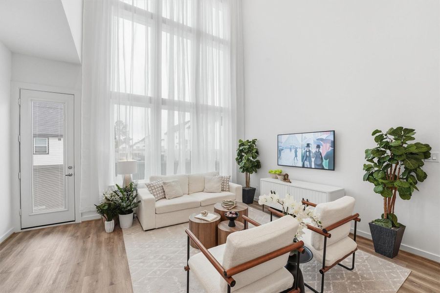 Furnished interior view inside a new home in Highland Commons, Houston (Image 8).