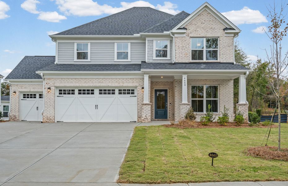 Representative exterior photo of a completed home built from the Continental by Pulte Homes in Rose Creek, Cumming, GA (Image 20).