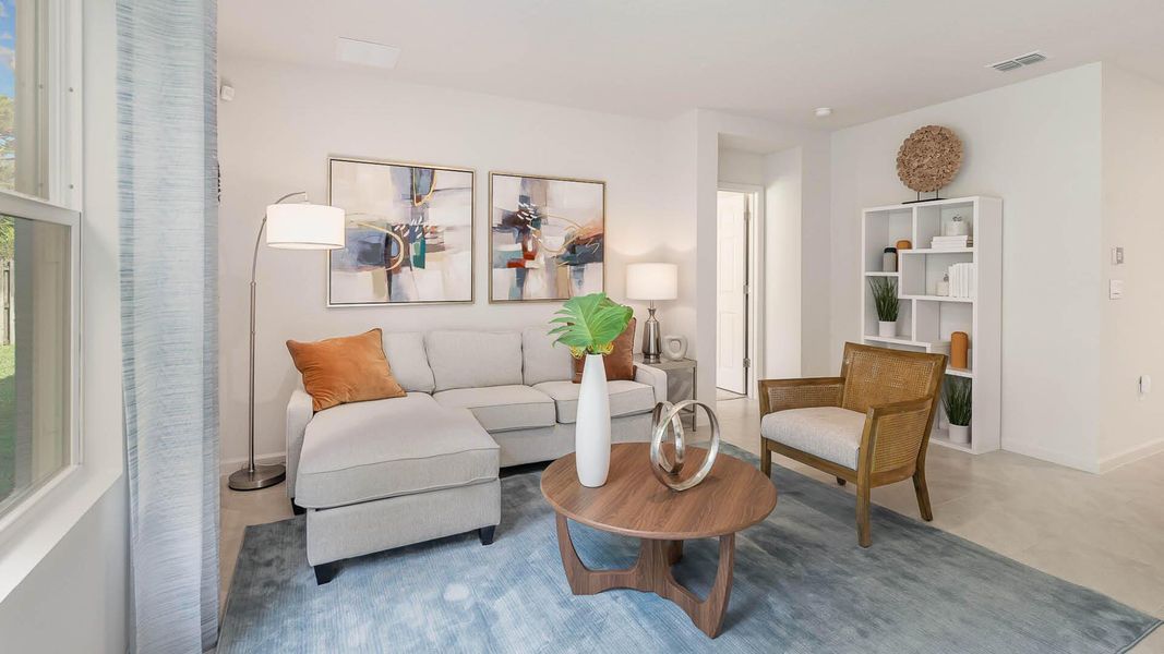 Furnished interior view inside a new home in , Okeechobee (Image 15).