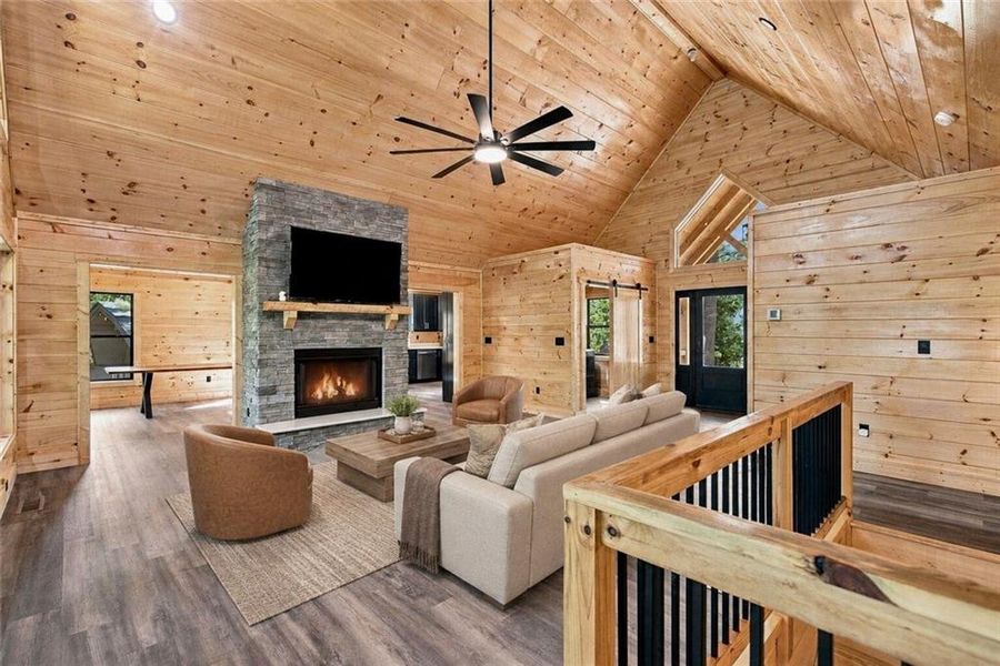 Furnished interior view inside a new home in , Ellijay (Image 10).