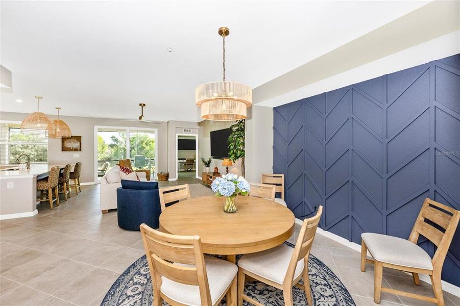 Furnished interior view inside a new home in Wellen Park Golf & Country Club, Venice (Image 16).