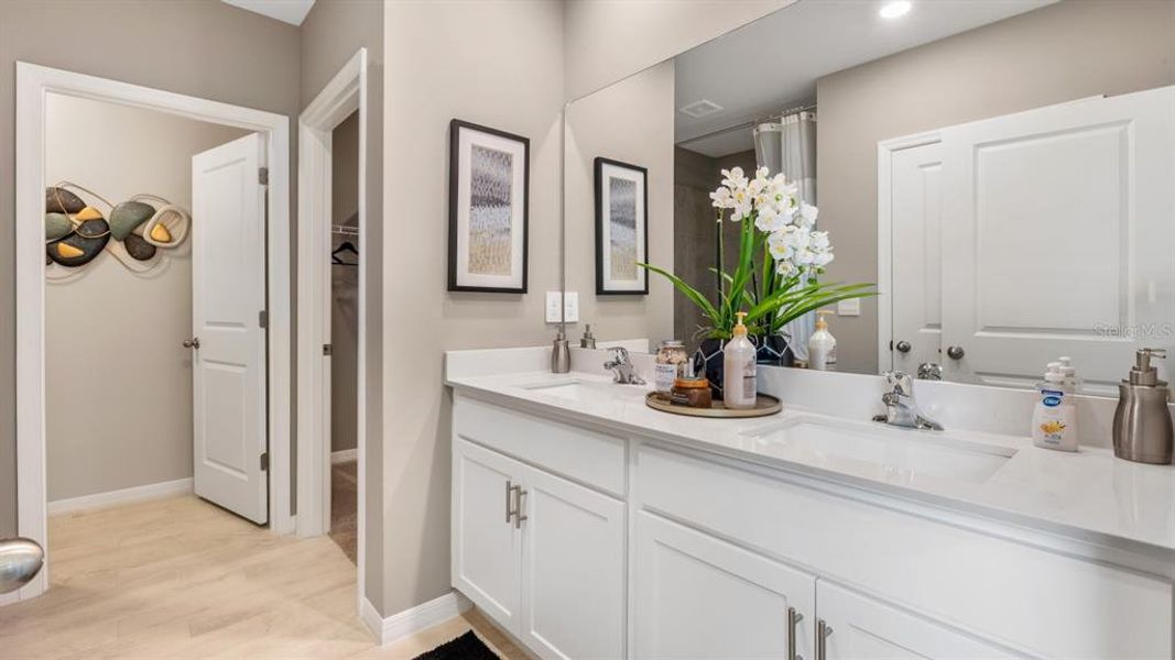 Furnished interior view inside a new home in Coral Lakes - Tradition & Express, Punta Gorda (Image 6). Furnished interior view inside a new home in Coral Lakes - Tradition & Express, Punta Gorda (Image 6).