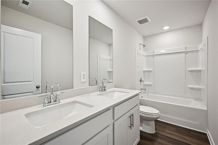 Furnished interior view inside a new home in Avalon - Reserve Series, Conyers (Image 17). Furnished interior view inside a new home in Avalon - Reserve Series, Conyers (Image 17).