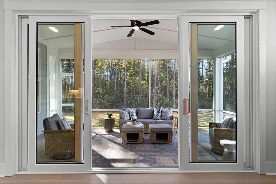 Representative exterior details of a home built from the The Emerson by RobuckHomes in Stonehedge, Leesville (Image 31).