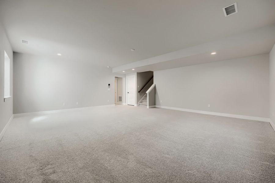 Plan C410 Representative Photo - Finished Basement