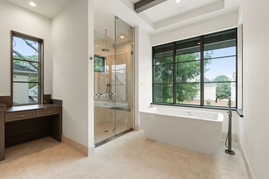 Furnished interior view inside a new home in , Houston (Image 39).