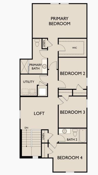 2D floor plan layout for the Lyon by Starlight Homes in Hawks Run, Kissimmee, FL (Image 4). 2D floor plan layout for the Lyon by Starlight Homes in Hawks Run, Kissimmee, FL (Image 4).