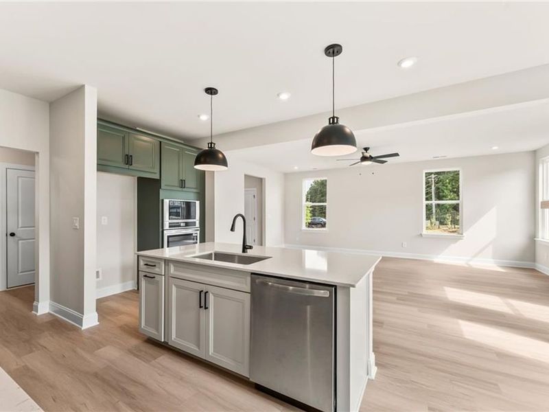 Furnished interior view inside a new home in The Village at Shallowford, Kennesaw (Image 7). Furnished interior view inside a new home in The Village at Shallowford, Kennesaw (Image 7).