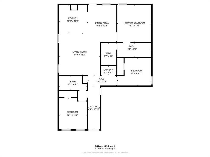 2D floor plan layout of this home in Wright Farms: Watermill Collection, Dallas, TX (Image 3).