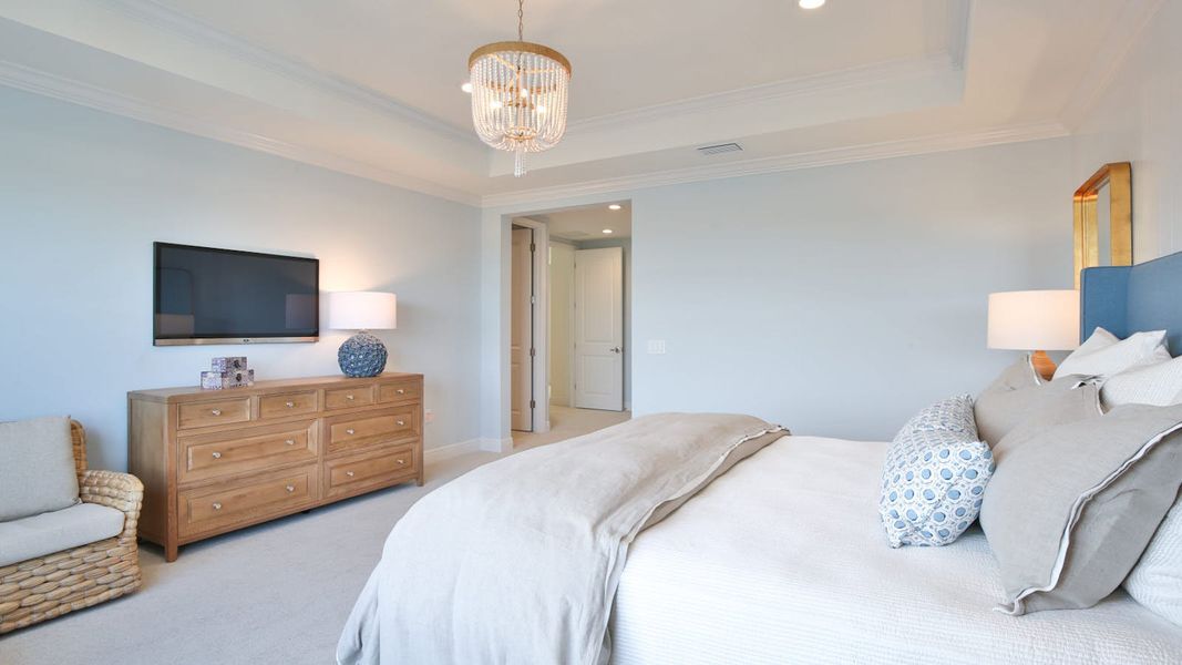 Furnished interior view inside a new home in Palm Grove, Lakewood Ranch (Image 37).