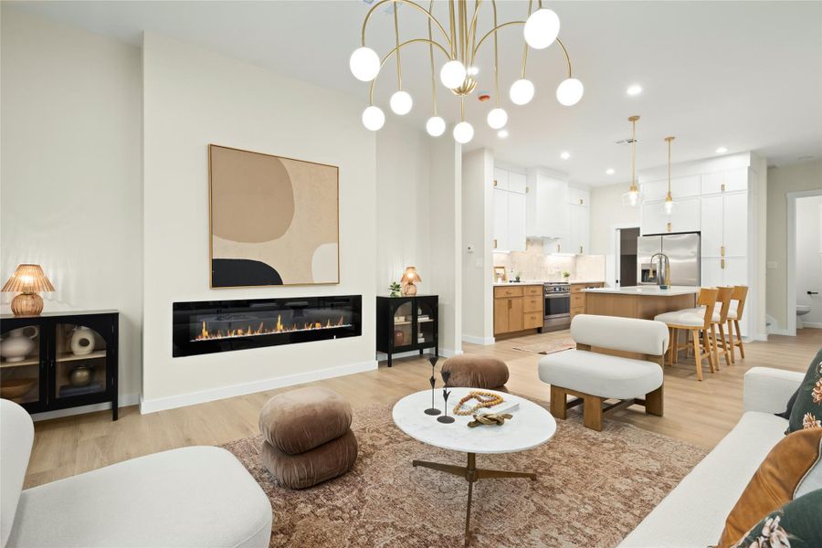 Furnished interior view inside a new home in , Austin (Image 6).