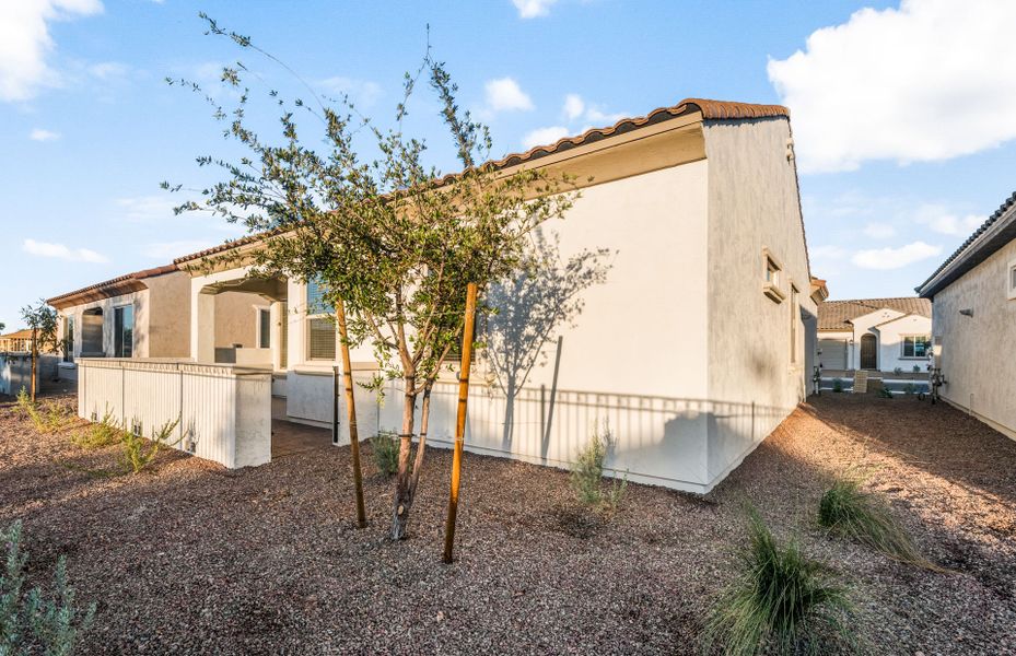 Exterior details and patio area of a home in Sun City Festival, Buckeye (Image 3).
