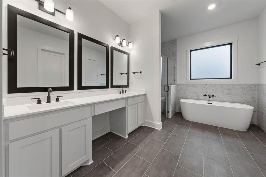 Furnished interior view inside a new home in The Woodlands, Krugerville (Image 5). Furnished interior view inside a new home in The Woodlands, Krugerville (Image 5).