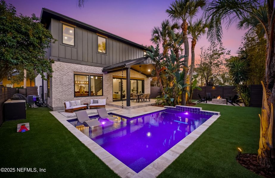 Exterior details and patio area of a home in , Neptune Beach (Image 33). Exterior details and patio area of a home in , Neptune Beach (Image 33).