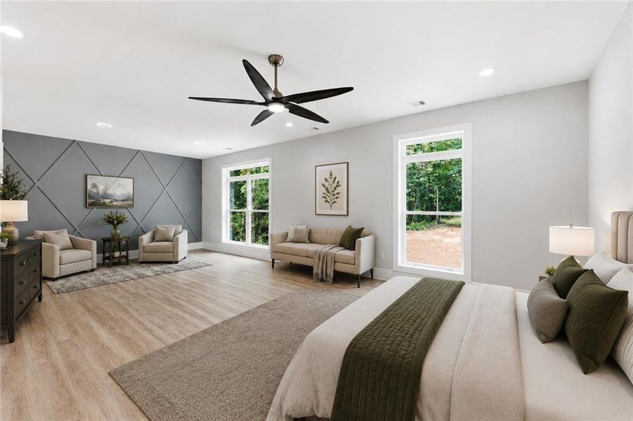 Furnished interior view inside a new home in , Clermont (Image 15). Furnished interior view inside a new home in , Clermont (Image 15).