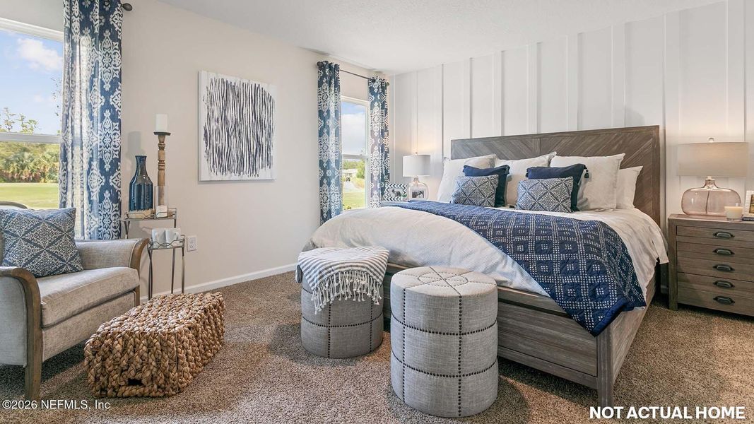 Furnished interior view inside a new home in Grand Reserve, Bunnell (Image 19). Furnished interior view inside a new home in Grand Reserve, Bunnell (Image 19).