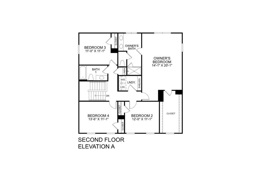 2D floor plan layout for the Columbia by Ryan Homes in Allen Park, Raleigh, NC (Image 2). 2D floor plan layout for the Columbia by Ryan Homes in Allen Park, Raleigh, NC (Image 2).