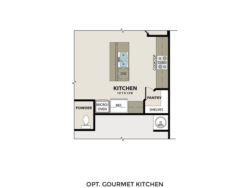 2D floor plan layout of this home in Lake Park Villas, Wylie, TX (Image 6).