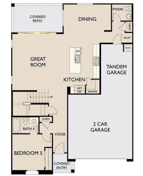 Daisy Floorplan - 1st Floor - Lot 370