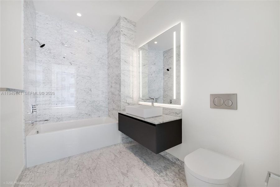 Furnished interior view inside a new home in , Miami (Image 10).