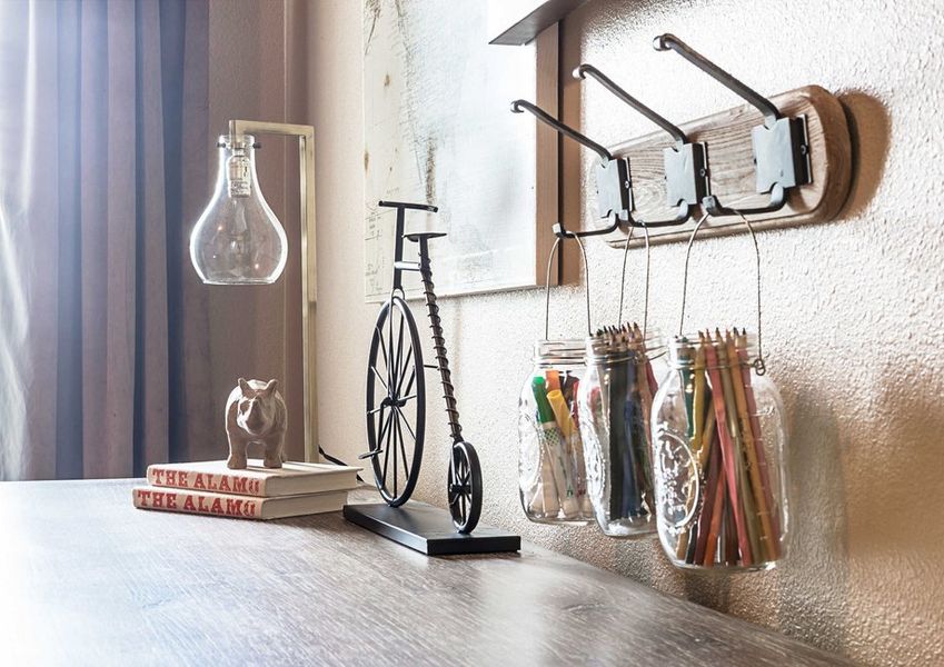 Kingston model home wall art including hooks, ornaments, and decorations Kingston model home wall art including hooks, ornaments, and decorations