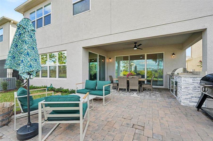 Exterior details and patio area of a home in , Wesley Chapel (Image 21). Exterior details and patio area of a home in , Wesley Chapel (Image 21).