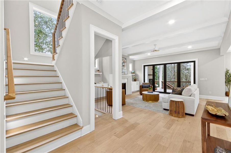 Furnished interior view inside a new home in , Atlanta (Image 9). Furnished interior view inside a new home in , Atlanta (Image 9).