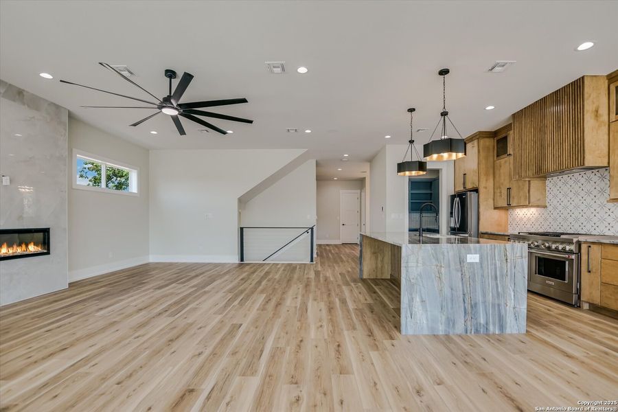 Furnished interior view inside a new home in , Kingsland (Image 8).
