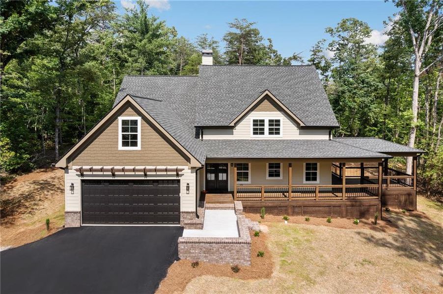 Front exterior of a new home in , Dahlonega, GA, highlighting curb appeal (Image 21). Front exterior of a new home in , Dahlonega, GA, highlighting curb appeal (Image 21).