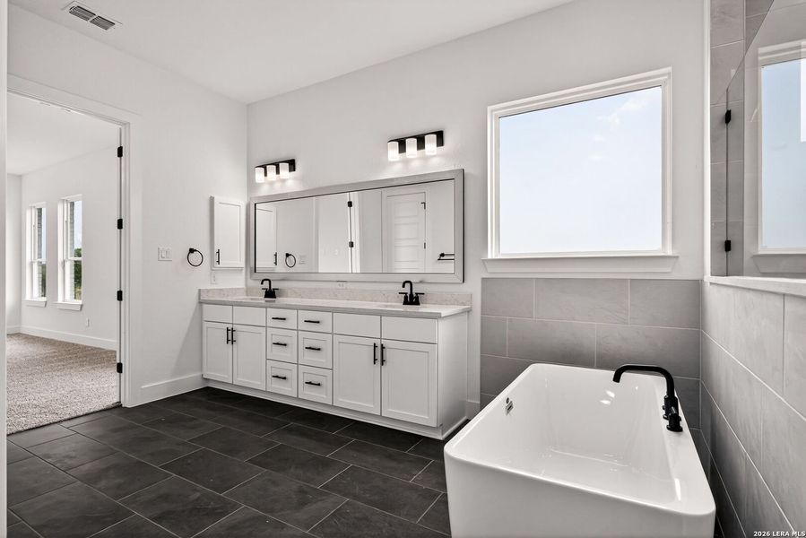 Furnished interior view inside a new home in , Castroville (Image 45).