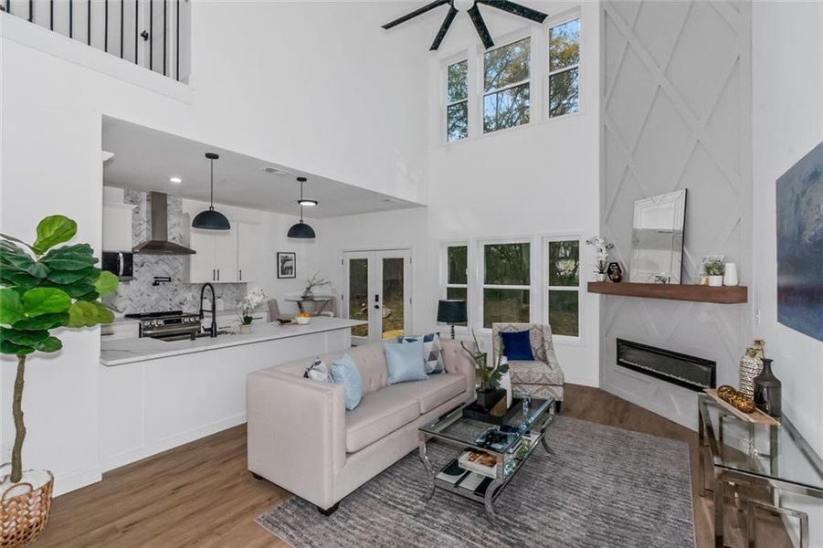 Furnished interior view inside a new home in , Atlanta (Image 17).