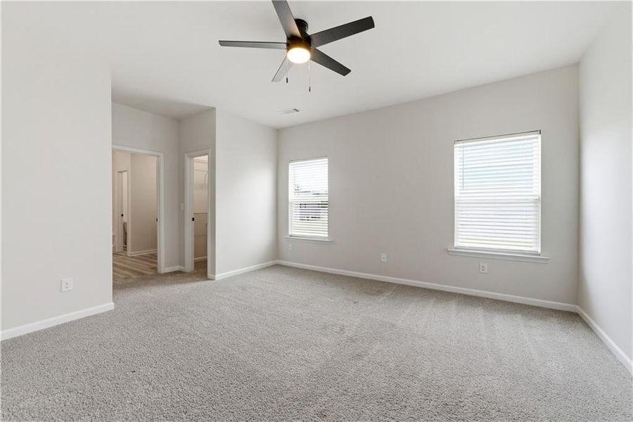Spacious, unfurnished interior of a new home in Lake Preserve at Jackson Trail, Jefferson (Image 28). Spacious, unfurnished interior of a new home in Lake Preserve at Jackson Trail, Jefferson (Image 28).