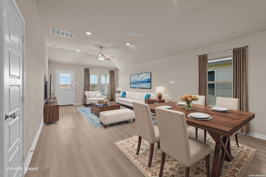 Furnished interior view inside a new home in Paloma Park, Converse (Image 5). Furnished interior view inside a new home in Paloma Park, Converse (Image 5).