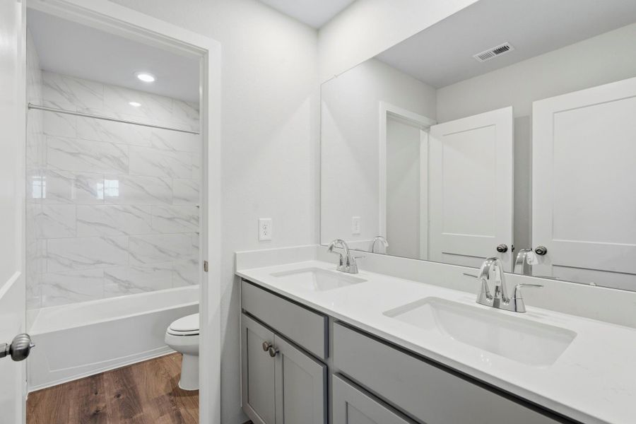 Furnished interior view inside a new home in Katy Reserve, Katy (Image 10).