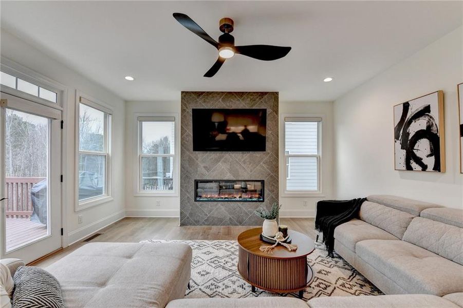 Furnished interior view inside a new home in , Woodstock (Image 38).