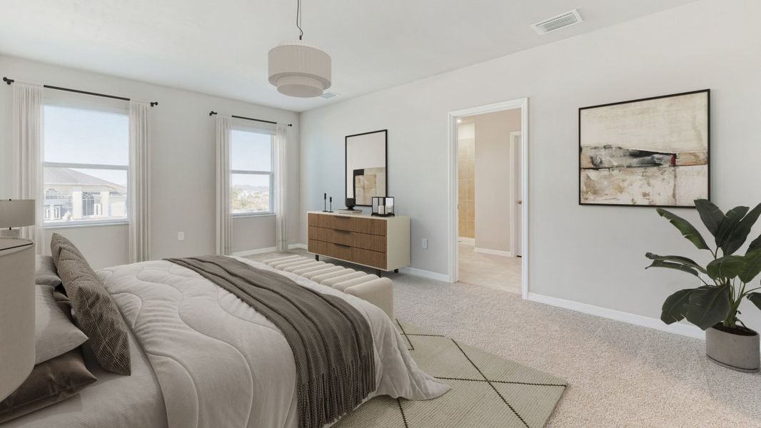Furnished interior view inside a new home in Palmetto Landing at Babcock Ranch Express, Punta Gorda (Image 8). Furnished interior view inside a new home in Palmetto Landing at Babcock Ranch Express, Punta Gorda (Image 8).