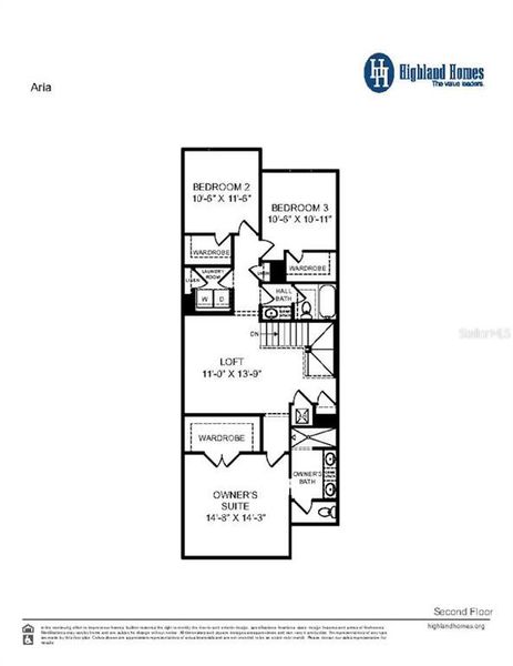 2D floor plan layout of this home in The Crossings - Bungalows, St. Cloud, FL (Image 3).
