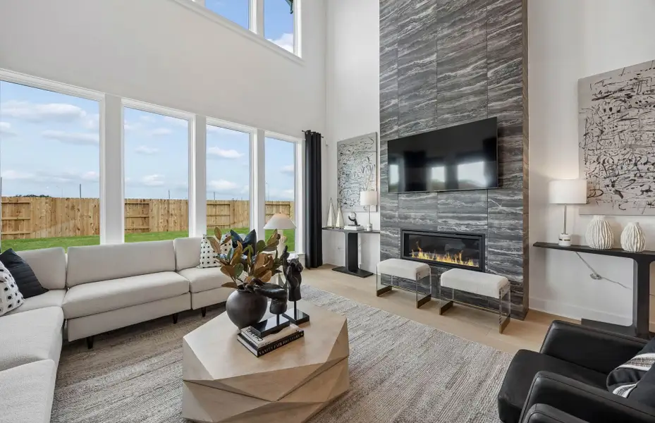 Representative furnished interior of a home built from the Lindale by Pulte Homes in Blue Creek Trails, Richmond (Image 8). Representative furnished interior of a home built from the Lindale by Pulte Homes in Blue Creek Trails, Richmond (Image 8).
