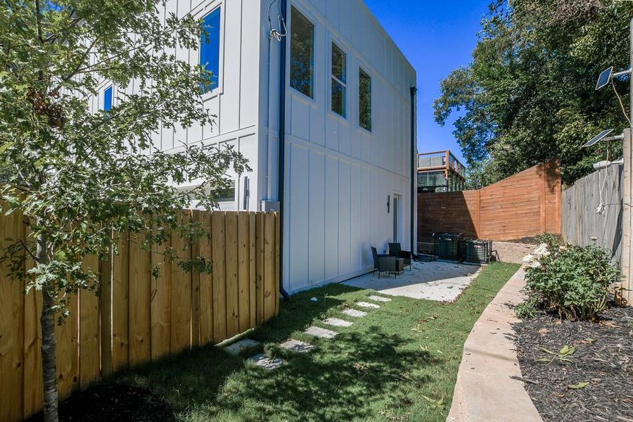 Exterior details and patio area of a home in , Atlanta (Image 26).