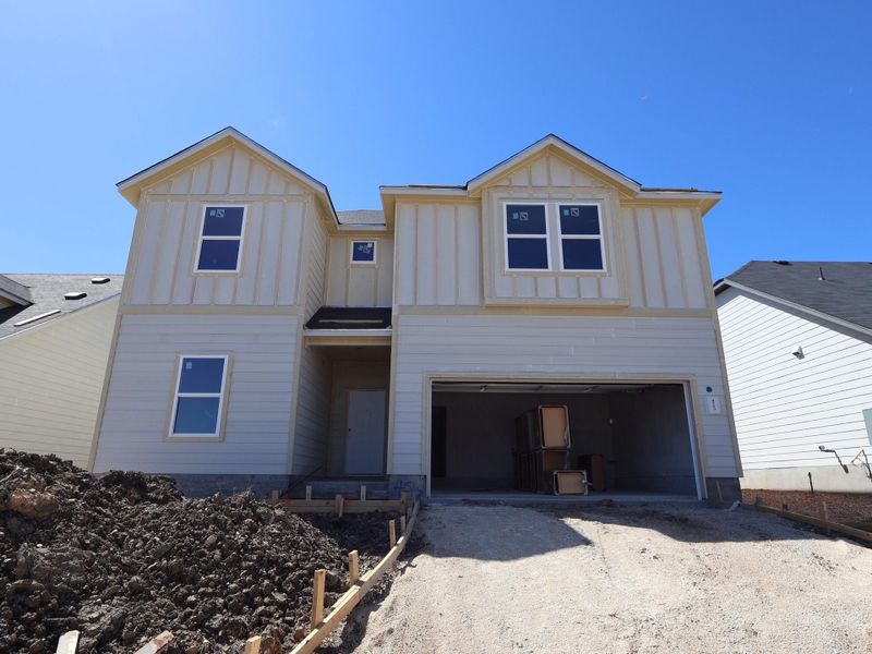 In-progress construction of a new home in Cascades at Onion Creek, Austin, TX (Image 10).