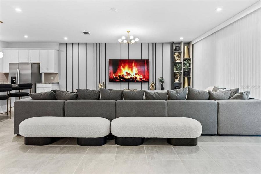 Furnished interior view inside a new home in , Davenport (Image 8).