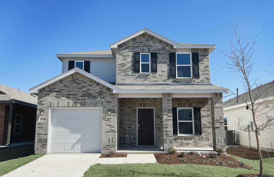 Representative exterior photo of a completed home built from the Hastings by Centex in Ashford Crossing, Princeton, TX (Image 11). Representative exterior photo of a completed home built from the Hastings by Centex in Ashford Crossing, Princeton, TX (Image 11).