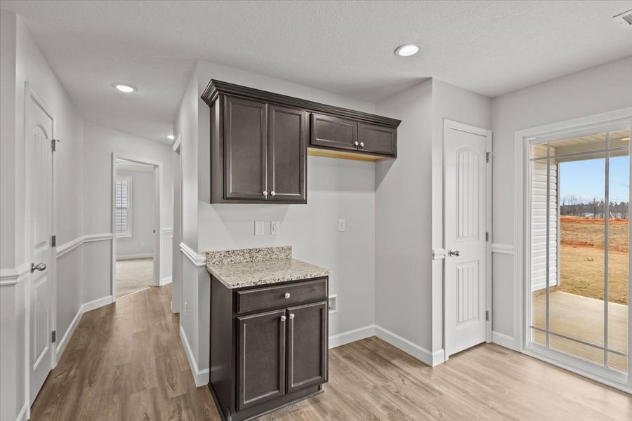 Representative furnished interior of a home built from the Ellison by Enchanted Homes in Hampshire Heights, Moore (Image 9).