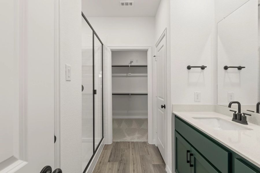 Primary Bathroom Representative Photo featuring the Rosemary Collection Primary Bathroom Representative Photo featuring the Rosemary Collection
