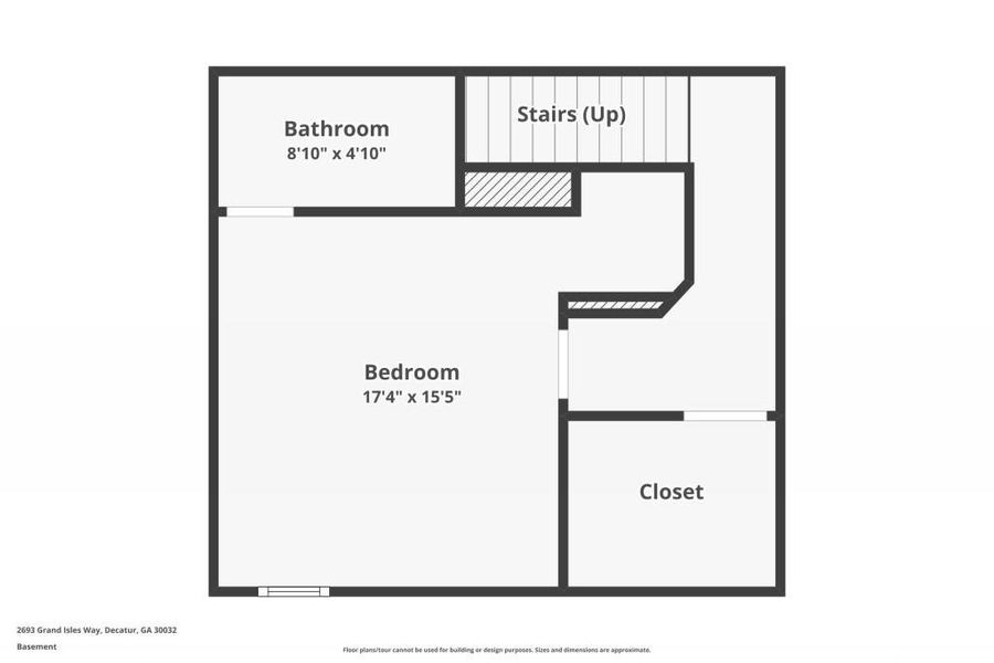 2D floor plan layout of this home in , Decatur, GA (Image 5).