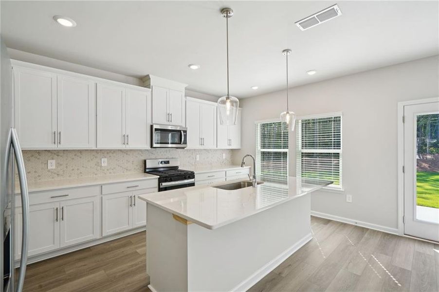 Furnished interior view inside a new home in Parkside at Grayson, Grayson (Image 11).