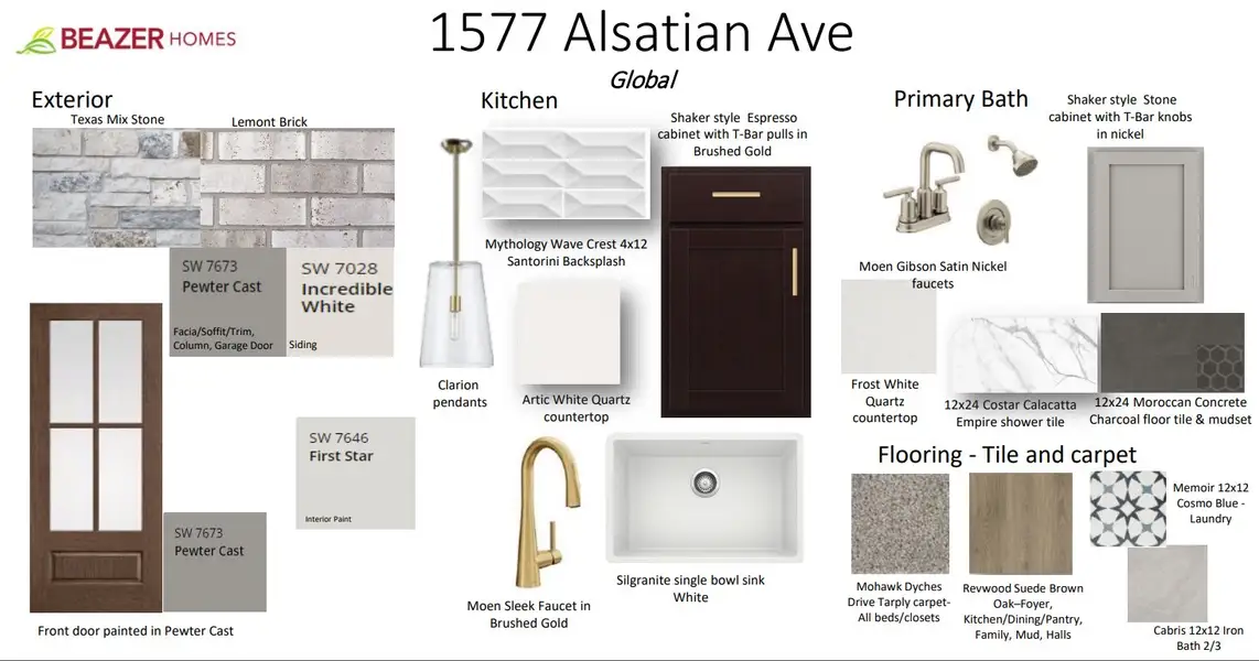 Sample of building materials used in homes in Veranda, San Antonio (Image 12).