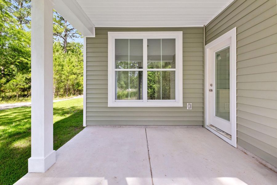 Exterior details and patio area of a home in , Summerville (Image 3).
